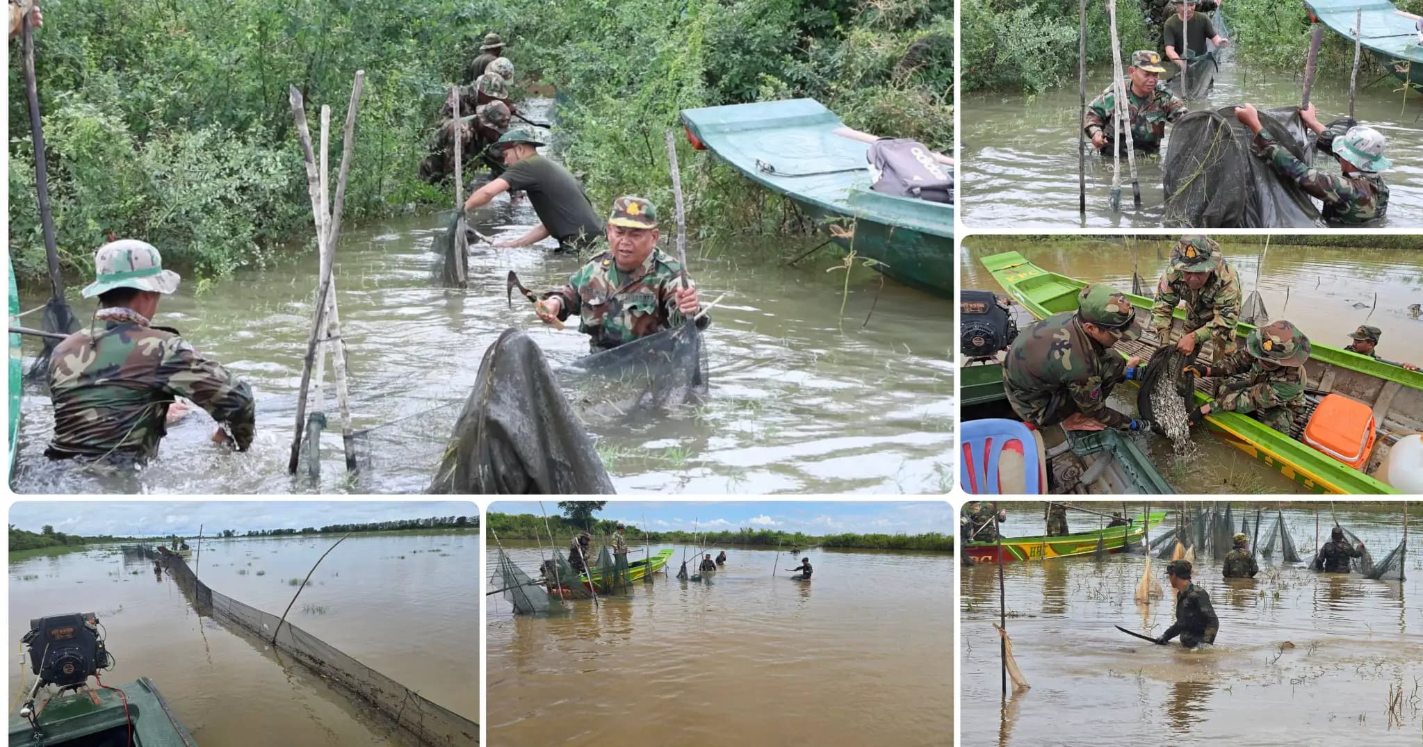 មេបញ្ជាការ​តំបន់​ប្រតិបត្តិការ​សឹក​រង​កំពង់​ធំ​ បញ្ជាឲ្យកងកម្លាំង​បង្ក្រាប​ឧបករណ៍នេសាទ​ ​របាំង​​ស្បៃ​មុង​​ខុស​ច្បាប់​ប្រវែង​ជាង​ ១,២០០​ ម៉ែត្រ​ នៅ​ក្នុង​ភូមិ​សាស្ត្រ​ស្រុក​ស្ទោង
