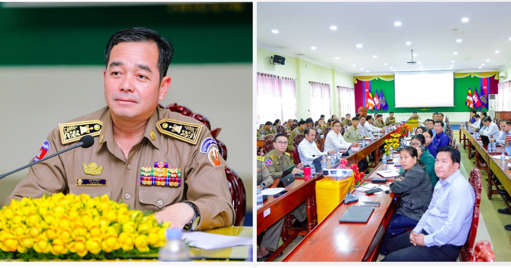 អភិបាលខេត្តកំពង់ចាម ដឹកនាំកិច្ចប្រជុំរៀបចំរបាយការណ៍ ស្តីពីលទ្ធផលការងារឆមាសទី១ និងទិសដៅឆមាសទី២ ឆ្នាំ២០២៦