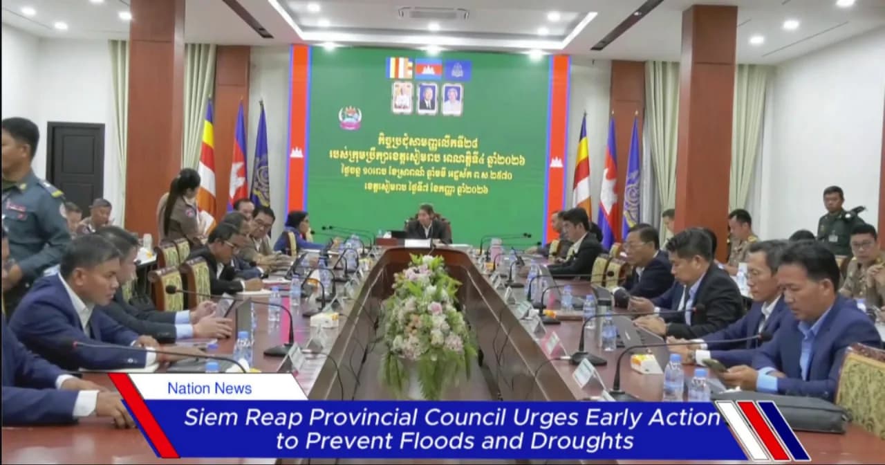 Siem Reap Provincial Council Urges Early Action to Prevent Floods and Droughts