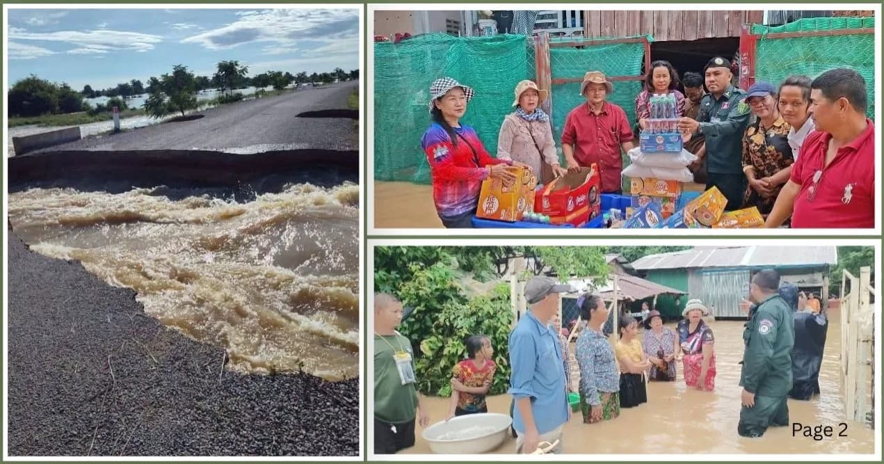 ជំនន់ទឹកភ្លៀងវាយប្រហារខេត្តបាត់ដំបងធ្ងន់ធ្ងរ មនុស្សជិត ១៥ម៉ឺននាក់ និងស្រូវជិត ១០ម៉ឺនហិកតារងផលប៉ះពាល់
