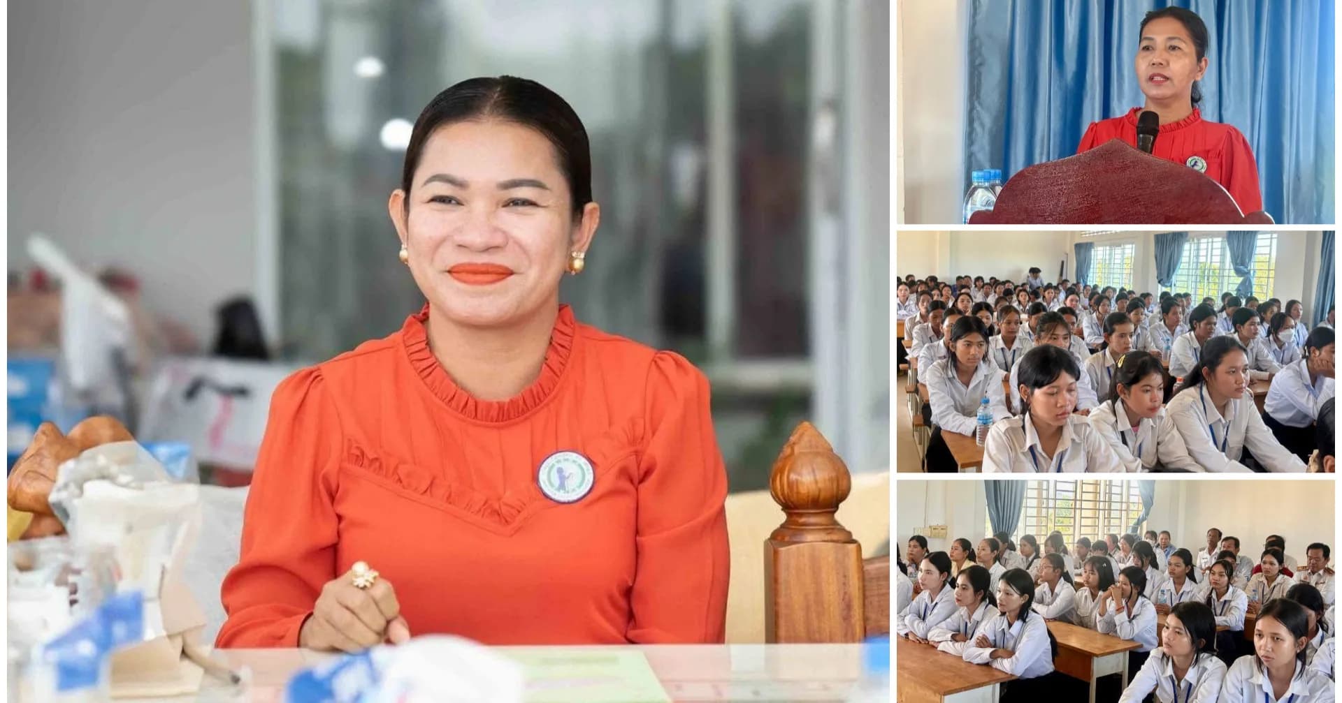 សាខាសមាគមនារីខេត្តកំពត រៀបចំវេទិកាផ្សព្វផ្សាយតម្រង់ទិសសិក្សា និងអាជីពការងារជូនយុវតីសិស្ស នៅវិទ្យាល័យហ៊ុនសែនបរិវាស