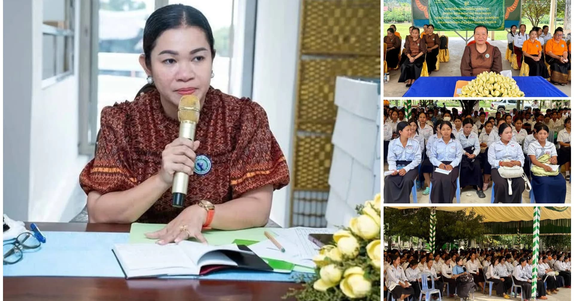 សាខាសមាគមនារីខេត្តកំពត រៀបចំវេទិកាផ្សព្វផ្សាយតម្រង់ទិសសិក្សា និងអាជីពការងារជូនយុវតីសិស្ស នៅវិទ្យាល័យទូកមាស
