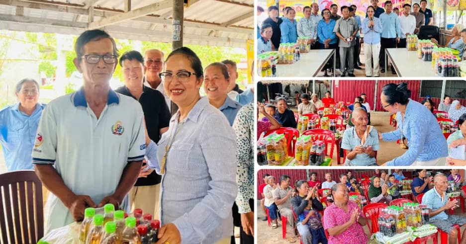 អភិបាលក្រុងកំពត ចុះជួបប្រជាពលរដ្ឋ ចែកប័ណ្ណព័ត៌មានបោះឆ្នោត និងផ្តល់អំណោយជូន ១០០គ្រួសារជួបការលំបាក
