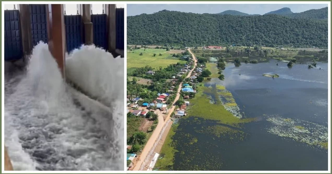 ទំនប់កំពីងពួយទឹកមានការកើនឡើងយ៉ាងគំហុក ដែលខាងជំនាញត្រូវបើកទឹកខ្លាំងចាប់ពីថ្ងៃ ២៨.៩.២០២៦ នេះ