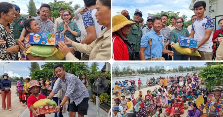 សប្បុរសជនផ្តល់អំណោយជូនប្រជាពលរដ្ឋ ៣៨៥ គ្រួសារ ក្នុងសង្កាត់អណ្ដូងខ្មែរ