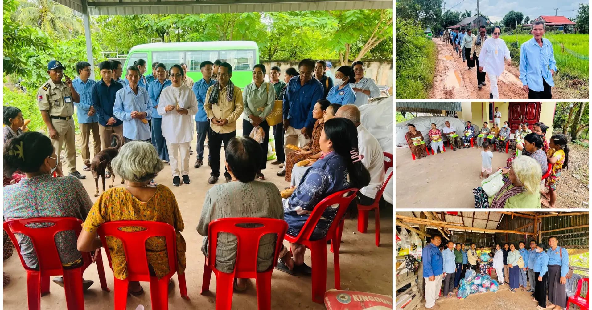 អាជ្ញាធរក្រុងកំពត ចុះតាមខ្នងផ្ទះចែកប័ណ្ណព័ត៌មានអ្នកបោះឆ្នោត និងនាំយកអំណោយជូនពលរដ្ឋ ៤០ គ្រួសារ