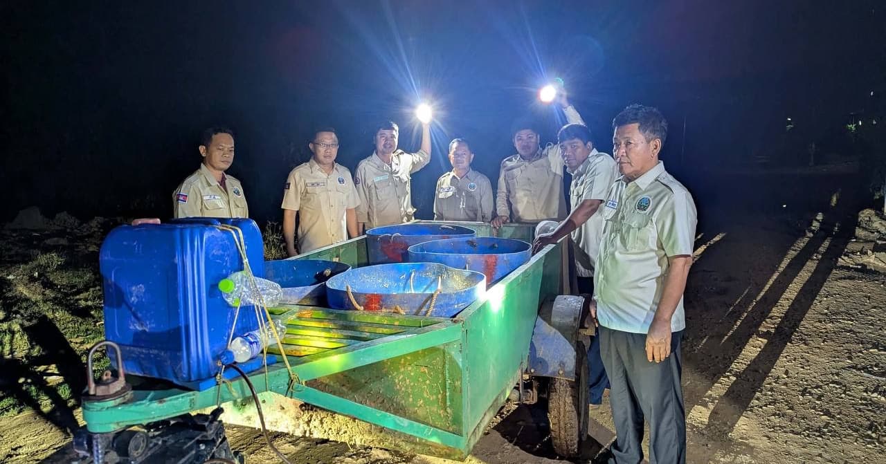 សមត្ថកិច្ចជលផលកំពង់ចាម បង្ក្រាបបទល្មើសជលផល ២ករណី ដកហូតវត្ថុតាងមួយចំនួន