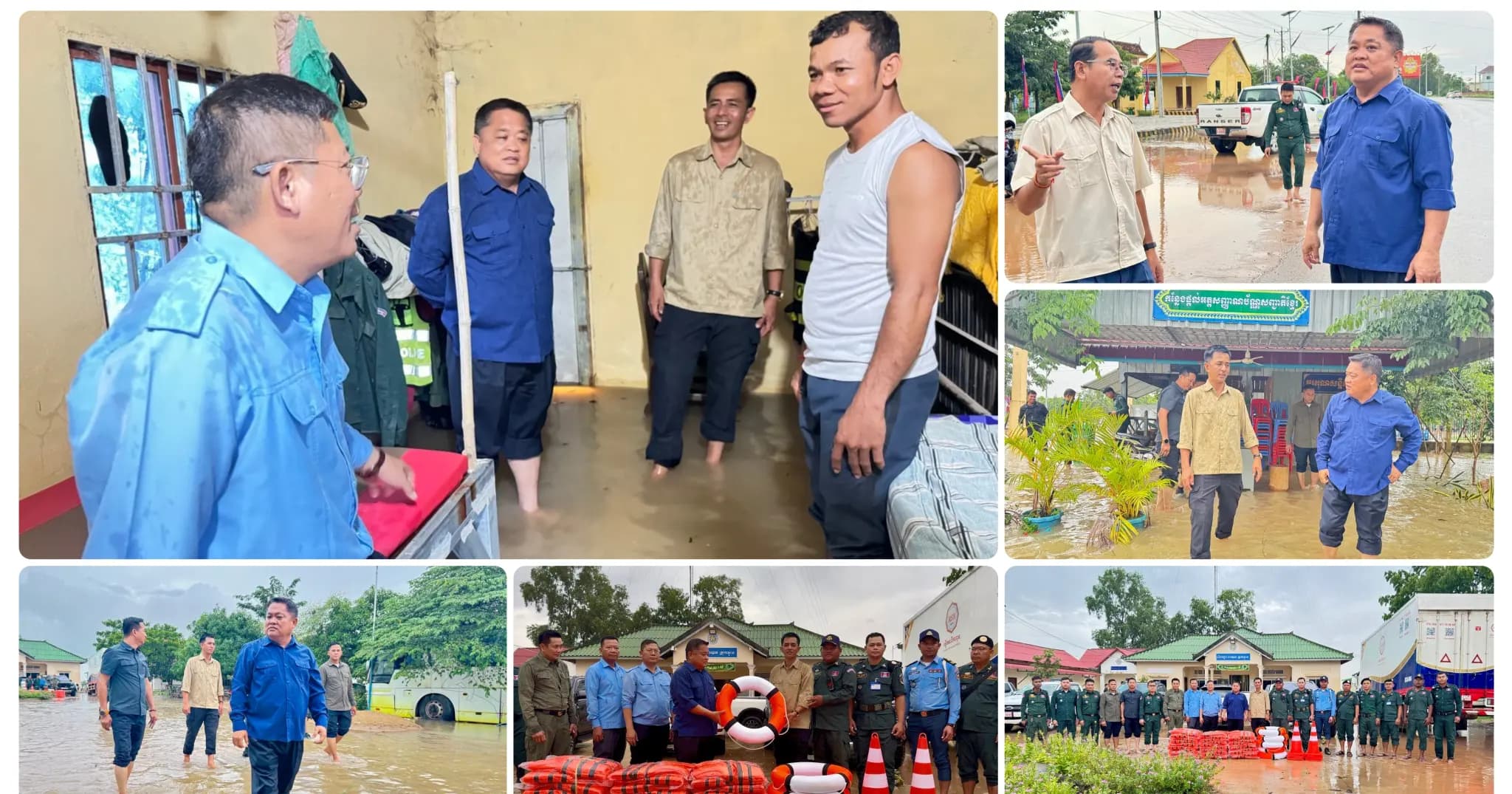 លោកឧត្តមសេនីយ៍ទោ ហេង សុផល បាននាំយកអាវពោង ព្រមទាំងសម្ភារៈមួយចំនួន ឧបត្ថម្ភដល់កម្លាំងនគរបាលស្រុកស្ទោង សម្រាប់កិច្ចអន្តរាគមន៍ ដល់ប្រជាពលរដ្ឋ